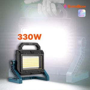 330W LED 충전식 투광기 괴물밝기 투광등 고출력 야외조명 산업등