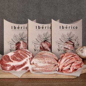 케이미트 도토리 먹은 돼지고기 이베리코 모듬구이 세트 600g(갈비살 항정살 목살)