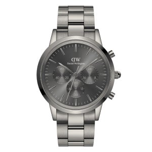 다니엘 웰링턴 ICONIC CHRONOGRAPH LINK GRAPHITE 그레이 남자시계