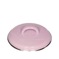 리스 범랑 냄비 뚜껑 12cm 핑크색