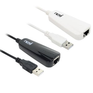 넥시 USB2.0 LAN 유선랜카드 USB 100Mbps 블랙 NX300