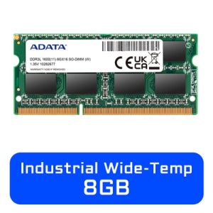 [ADATA] 노트북용 DDR3L PC3L-12800 CL11 [8GB] (1600) WIDE-TEMP. 산업용 메모리