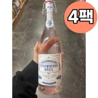 프렌치 소다 스트로베리 바질 스파클링 750ml 4팩