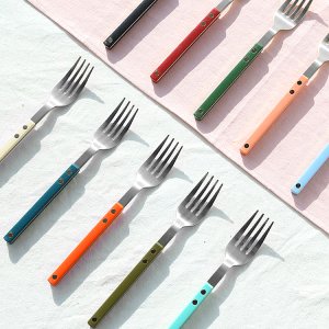 보겐 쌍띠에 디저트포크 커트러리 실버