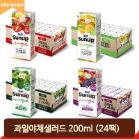 과일 야채 주스 200ml 24팩 맛있는 아침주스 하루야채 과채음료 썬업