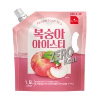 카페 스위츠 복숭아 아이스티 제로칼로리 1.5L 대용량 파우치 액상 에이드