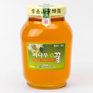 설악산허니팜 국내산 피나무꿀 천연벌꿀 2.4kg, 1개