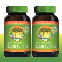 뉴트렉스 하와이안 스피루리나 500mg 400+400정 Spirulina 2통