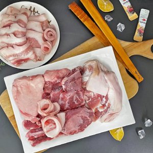 도야지 야들야들세트 1.3kg / 뒷고기모듬 500g+꼬들살 300g+차돌 뒷고기 500g