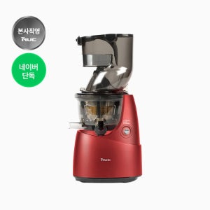 [네이버 단독] 엔유씨 홀슬로우 주서 더블 착즙기 HSJ-E2060 매트다크레드