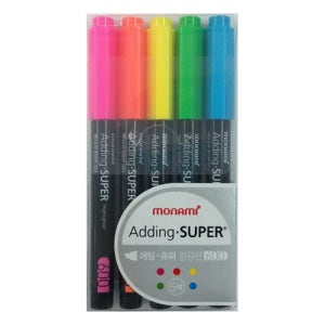 KDC)모나미)에딩 형광펜 5색세트
