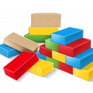 빅종이벽돌블럭 5종 40pcs