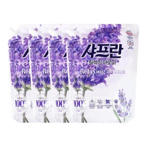 샤프란 섬유유연제 2100ml x4개 리필 아로마