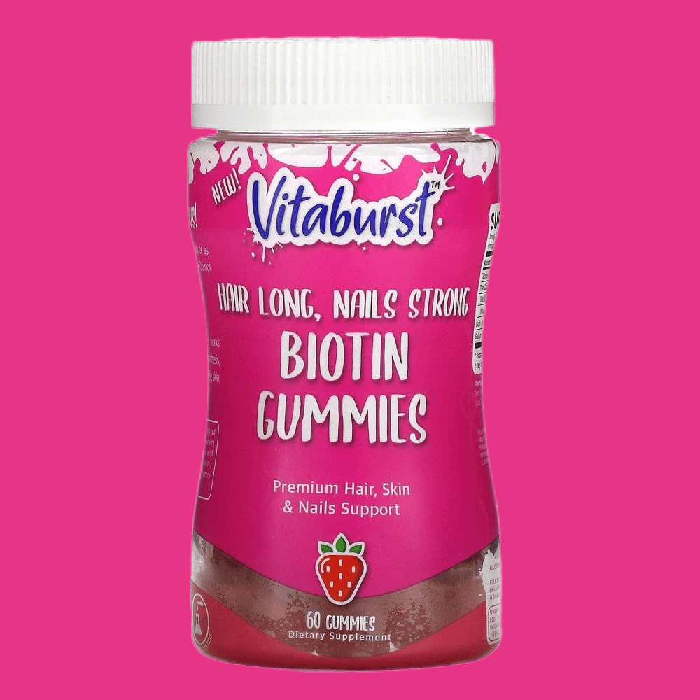 비타버스트 비오틴 젤리 구미 딸기 60개 30일분 펙틴 엘더베리 <b>Vitaburst</b>