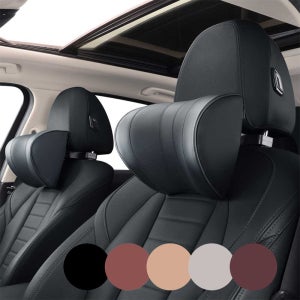 지디쿠 고급형 U타입 차량용 가죽 목쿠션 자동차 목베개 다기능 조절식 헤드레스트 메모리폼 5color