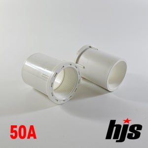 PVC 수전소켓 (암나사) 50A / 밸브 발브 소켓 발소 플라스틱 파이프