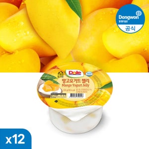 동원 Dole 컵 젤리 망고요거트, 200g, 12개