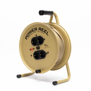 엘스토리몰 밀리터리 캠핑 릴선 4구 접지형 베이지 15M 국산 전기 리드선 연장선