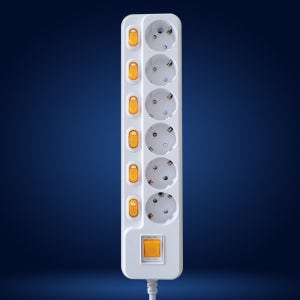 개별 접지 멀티탭 6구 국산 멀티콘센트 과부하차단 1.5M