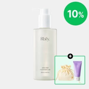 [10%/1개] 리바이포유 원스텝 클렌징오일 딥클렌징 모공케어 블랙헤드 친수성 Rbfy 205ml, 1개
