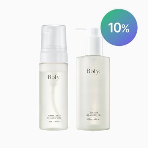 [10%/저자극 딥클렌징 SET] 리바이포유 원스텝클렌징오일 1개 + 버블클리어포밍워시 1개 클렌징 듀오 강력세정 모공케어 원스텝 클렌징 Rbfy