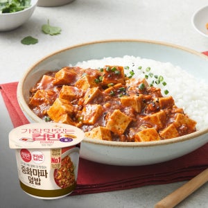 햇반 컵반 중화마파덮밥 275g, 18개