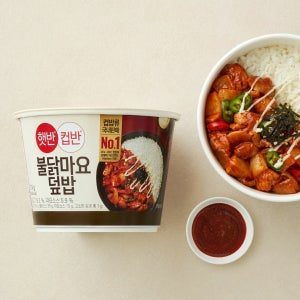 햇반 컵반 불닭마요덮밥, 219g, 18개