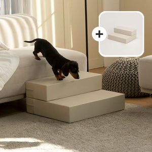 1+1 도그라피 강아지계단 애견계단 강아지스텝 멀티폴딩 2단