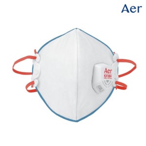 아에르 방진마스크 KX130V 특급 활성탄 배기밸브 산업용 (각/10개)