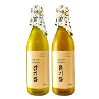 더바른상회 방앗간 옛날 저온압착 참기름350ml+들기름350ml 선물세트