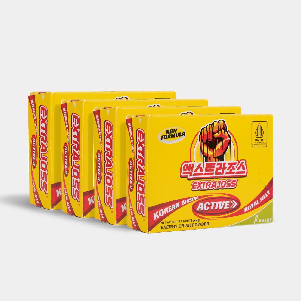 EXTRAJOSS 엑스트라조스 에너지 드링크 파우더 4팩(24포) <b>파인애플</b>오렌지 <b>맛</b>