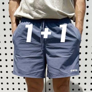 바이탈 스트레치 캐주얼 주짓수 숏팬츠 1+1