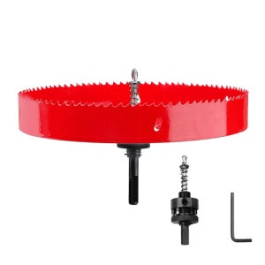 바이메탈 홀쏘 180mm 고정형아바 목공 석고 smc 플라스틱 홀소 원형 구멍 홀커터