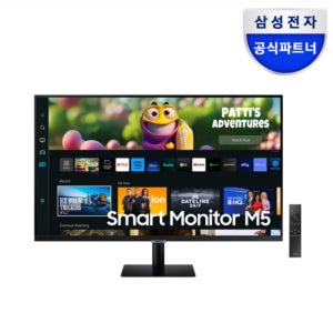 삼성전자 스마트 모니터 S32CM500 블랙 OTT 넷플릭스 유튜브 무선 덱스 미러링 IoT