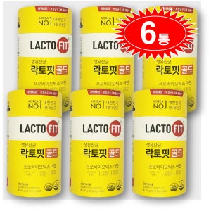 락토핏 골드 생유산균 종근당 건강 프로바이오틱스 50포, 6개 10개월분