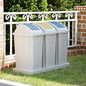 프랑코 분리수거함 재활용 분리수거 대형 쓰레기통 휴지통 믹스 대용량 3칸 150L