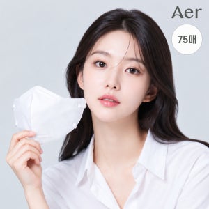 더 안전하고 가볍게, 아에르 KF-AD 비말차단 마스크 75개입