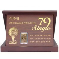 순금골드바 골프 싱글패 18.75g/ 기념상패 명예 모임 단체 기업 이글 홀인원