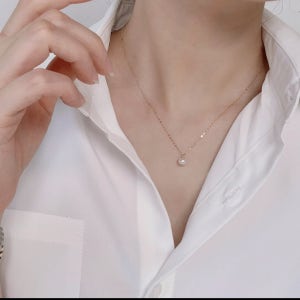 금요일 주얼리 펄 네크리스 14k 클래식 베이직 스와 진주 골드 체인 펜던트 목걸이