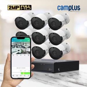 캠플러스 200만화소 8채널 8대 직접설치 CCTV세트 (2T)