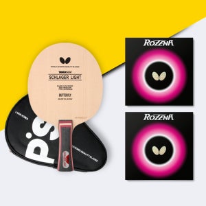 (케이스포함) 버터플라이 탁구라켓 FL 슐라거라이트 선택1