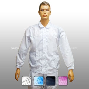 무료인쇄 - 제전 방진복 Y카라 상하세트 - 피스복 보호복 도장복 크린룸 작업복