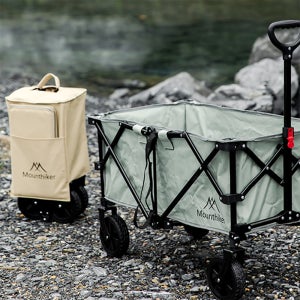 마운틴하이커 캠핑 웨건 광폭 바퀴 수레 카트 왜건 일반형 연그린