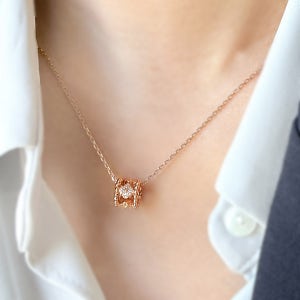 14k 18k 원통형 큐빅 빠를리 펜던트