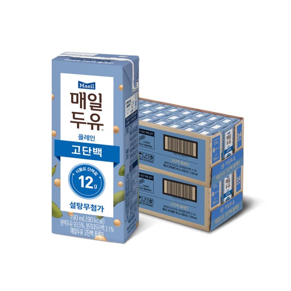 매일유업 직영스토어 매일두유 고단백 190ml 48팩