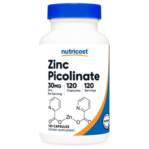 뉴트리코스트 징크 아연 피콜리네이트 30mg 120캡슐 4개월분