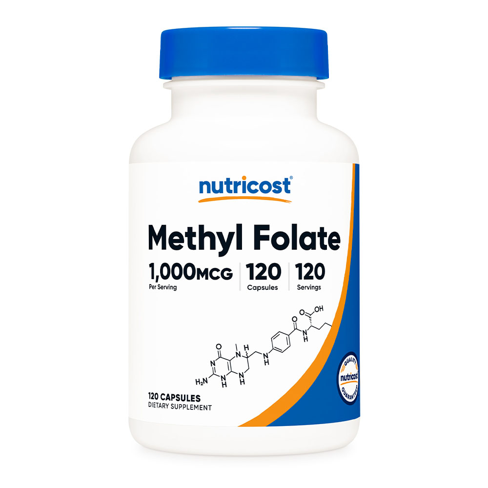 뉴트리코스트 <b>엽산</b> 비타민B9 메틸 폴레이트 1,000mcg 120캡슐 4개월분