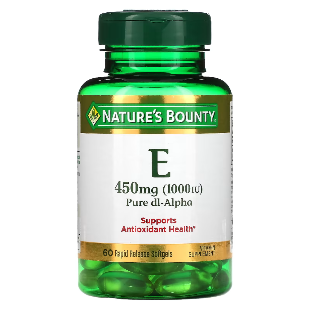 네이처스 바운티 <b>비타민E 퓨어 DL</b><b>알파 450mg</b> 1000IU 60소프트젤