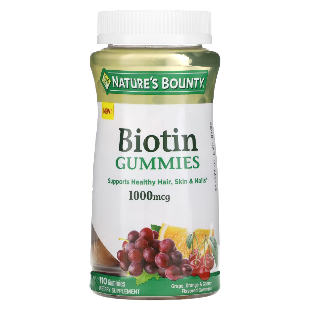 네이처스 바운티 <b>비오틴</b> 포도 오렌지 체리 <b>1000mcg</b> 110<b>구미</b>