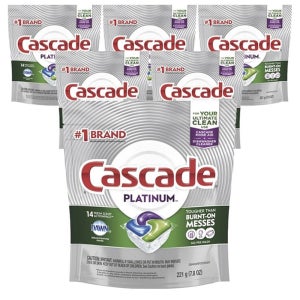 Cascade 플래티넘 액션팩 프레시 식기세척기용 221g 6개